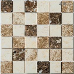 NS-mosaic Stone series КP-758 Камень полированный Микс Мозаика 29,8х29,8 (4,8х4,8) см