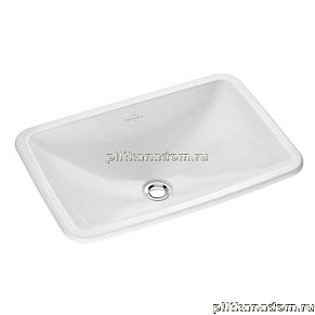 Villeroy Boch Loop Friends 6145 10 01 Встраиваемая раковина 51x34, без отверстия для смесителя, альпийский белый