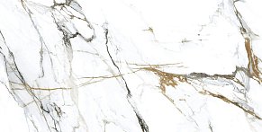 Geotiles Oikos Gold Белый - Бежевый Полированный Ректифицированный Керамогранит 75х150 см