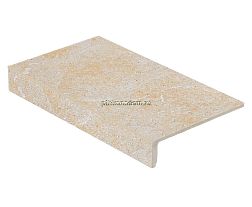 Stroeher Keraplatte Roccia 845 Nero Ступень прямой угол 29,4х17,5 см