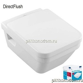 Villeroy Boch Architectura 5685 HR 01 Унитаз с вертикальным смывом DirectFlush 5685 R0 01, сиденье с функцией QuickRelease и SoftClosing