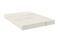 Coliseum Gres Имперо Аурелио Белая Угловая правая Шлифованная Ступень 33x45 см