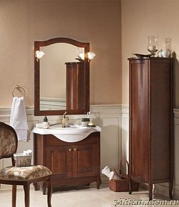 ЭкоМебель Амати Комплект мебели для ванных комнат ЭКО(Ф)1 (тумба с умывальником 83,4 ; зеркало в раме)