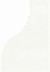 Equipe Curve 28844 White Белая Глянцевая Настенная плитка 8,3x12 см
