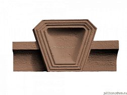 UniStone Шамот Коричневый Замковый камень 44,4x26x8,6 см