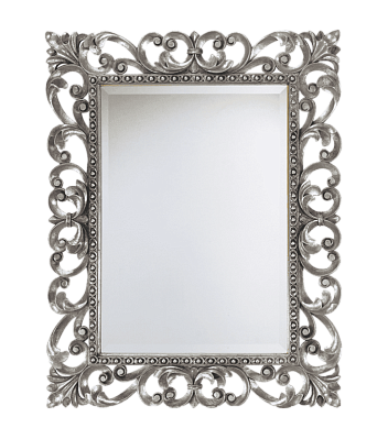 Зеркало Misty Аврора R.1076.PA.ZF Silver 75х95 см серебро с узором