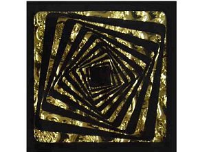 Росмозаика Вставка Квадрат золото 6,6х6,6 см