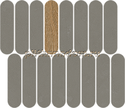 Vives New York Mosaico Rockaway Grafito Серая Матовая Мозаика 27x31 см