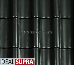 Laumans Ideal Supra Черепица рядная Nr. 20 Schwarz Матовая глазурь 47,8х28,8х7,5 см