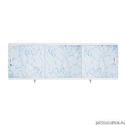 Alavann Оптима Экран для ванн 1,5 м пластик светло-голубой мрамор (3)