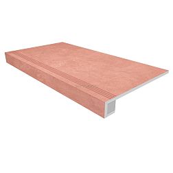 Ametis Spectrum SR05 Salmon Оранжевая Неполированная + Подступенок (14,5x120) Ступень 33х120 см
