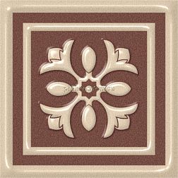 Estima Декоративная вставка Venezia Beige Коричневая Неполированная 5,8x5,8 см