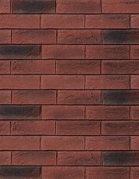 UniStone Вальдер Рядовая 03-63 Красный Пестрый Матовая Плитка для навесного фасада 6,5x21 см