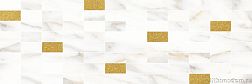 Aragon Декор мозаичный белый золото MM60157 20х60 см
