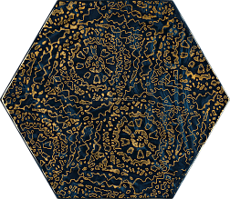 Paradyz Urban Colours Blue Inserto Szklane Heksagon A Декор 19,8х17,1 см