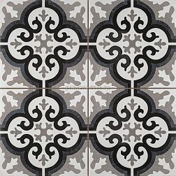 Etili Seramik Manisa Black Pre-cut Черный узор Матовый Керамогранит 45x45 см