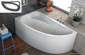 Kolpa San Calando Акриловая ванна, правая, комплектация Luxus 160x90