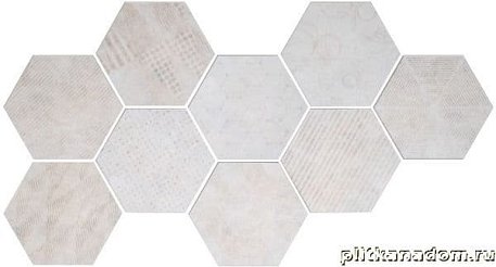 Serenissima Cir Docklands Hexagon Freeport White Напольная плитка 24x27,7