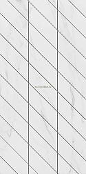 Ametis Supreme Platinum Фальшмозаика SM01 Corner Белый Неполированный Декор Левый 30x60 см
