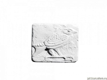 UniStone Птицы 1 Белый Вставка 14,3х14,3x3,5 см