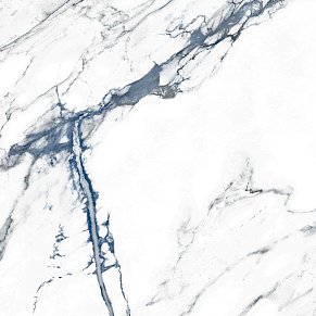 Geotiles Oikos Blue Белый - Голубой Полированный Ректифицированный Керамогранит 75х75 см