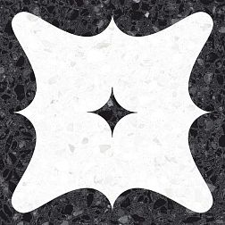 Vives Niza Lerici-R Carbon Черно-белый Матовый Декор 20x20 см