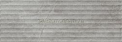 Pamesa Ceramica Wells Pearl Relief Серая Полированная Настенная плитка 33,3х100