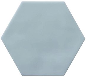 Adex Levante Hexagono Poniente Matte Голубая Матовая Настенная плитка 10,8х12,4 см