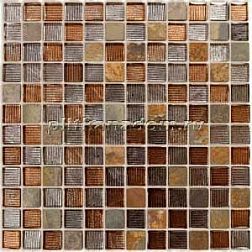 Caramelle Naturelle Alcantara ruggine Мозаика 29,8х29,8 (2,3x2,3) см