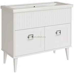 ASB-Woodline Риола 12412 Тумба белая под раковину Фостер 100 см