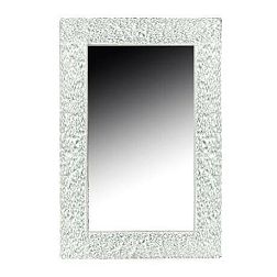 Boheme Aura 537 Зеркало с рамой из хрустального стекла, Белый Глянец, с подсветкой 60х90