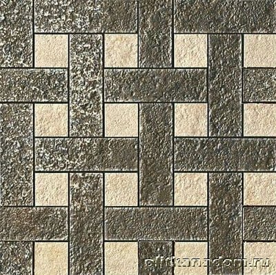 Gardenia Versace Palace Stone 114343 Nero-Almond Chesterfield Мозаика 39,4х39,4