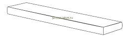 Gardenia Orchidea Just Life Gradone Ang. DX Noce Rosso Ступень угловая правая 4x32x100 см
