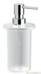 Gedy Azzorre, стеклянный дозатор с металлической помпой для полотенцедержателя А147, хром, A155(13)