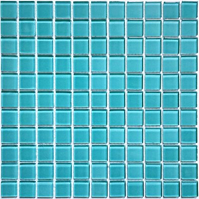 Bonaparte Мозаика стеклянная Coral Sea Голубая Глянцевая 30х30 (2,5х2,5)