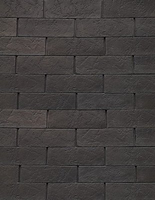 UniStone Вальдер Рядовая 7016 Черный Матовая Плитка для навесного фасада 6,5x21 см