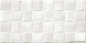 Keraben Barrington Art White Белая Матовая Настенная плитка 25x50
