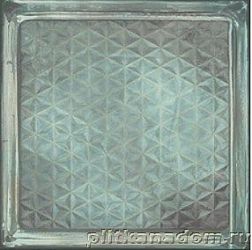 Aparici Glass Blue Brick Голубая Рельефная Настенная плитка 20x20 см