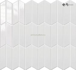 NS-Mosaic Porcelain series P-538 Белая Глянцевая Мозаика 26,1х30 см