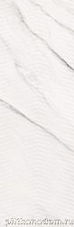 Плитка Meissen Carrara Chic рельеф шеврон белый 29х89 см