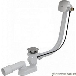Alca Plast A565CRM2 Сифон для ванны с напуском воды через перелив для ванн с толстыми стенками