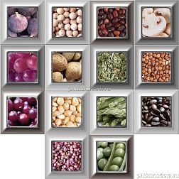 Absolut Keramika Cube Kitchen Decor Mix 14 pz Gold Kitchen Декор 10x10 см