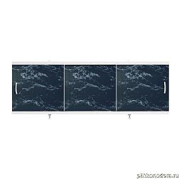 Alavann Оптима Экран для ванн 1,7 м пластик черный мрамор (25)