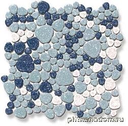 Giaretta Мозаика глазур. Морские камешки Azurri на бумаге 26,6х26,6 см