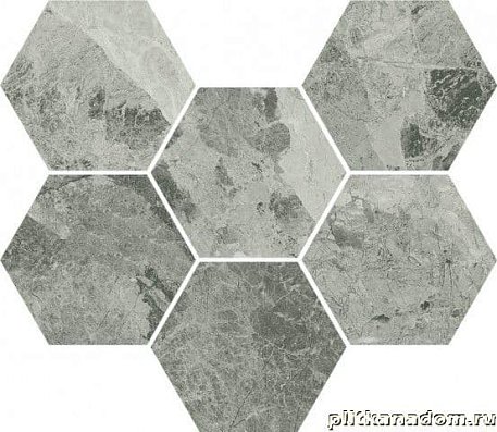 Italon Charme Extra 620110000067 Silver Hexagon Мозаика 25x29 см