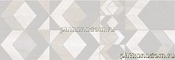 Eletto Ceramica Gala Ivory Geometry Rett Серый Глянцевый Ректифицирванный Декор 24,2x70 см