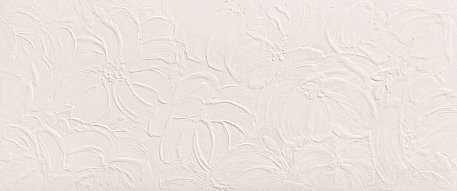 Atlas Concorde 3D Wall Plaster Bloom White Белая Матовая Настенная плитка 50x120 см