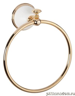 Tiffany World Harmony TWHA015bi-oro Полотенцедержатель кольцо, белый-золото