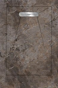 Aquanit Envelope Душевой поддон из керамогранита, цвет Gusto Taupe Gri, 90x135