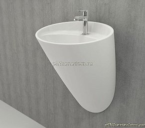 Bocchi Venezia 1083-001-0126 Раковина моноблок 47,5х48,5, глянцевая белая
